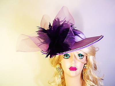 Womens Fashion Hats Wholesale on Purple Satin Ladies Church Designer Hat Fashion Hats Ny   Church