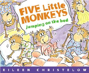 Five Little Monkeys Jumping on the Bed by Eileen Christelow (1998, Hardcover, Board)