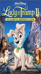 Lady and the Tramp II: Scamp's Adventure (VHS, 2001)