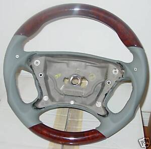 Mercedes wood leather steering wheel #2