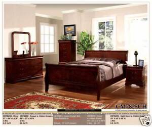 NEW 5pc Queen Full Wood Traditional Bedroom Set CM7825