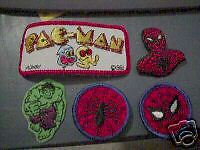 vintage 2 SPIDERMAN & 1 INCREDIBLE HULK patch marvel 3  