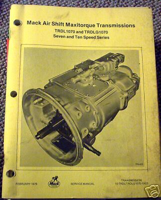 MACK AIR SHIFT MAXITORQUE TRANSMISSION TRDL1070, TRDLG  