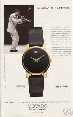 1999 Wynton Marsalis Movado Watch Ad   