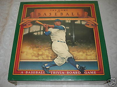 GAME OF BASEBALL Trivia Board Game 1989 [NEW]  