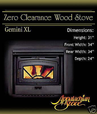 Appalachian GEMINI XL Wood Burning Stove  