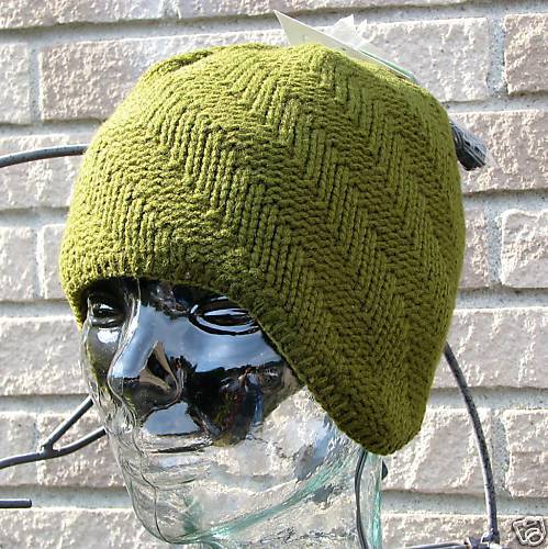 Bula Olive iPod Stereohead Beanie Earflap Winter Hat