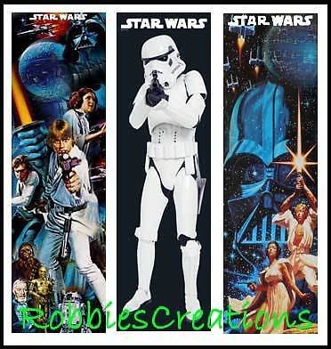 STAR WARS BOOKMARKS all Characters mini poster Movie  