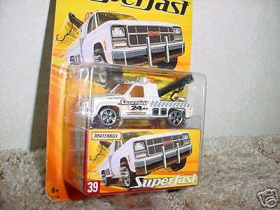 MATCHBOX SUPERFAST #39 GMC WRECKER WHITE NEW MIP  