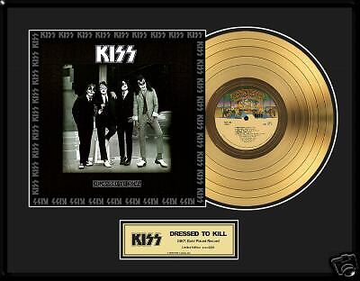 KISS Dressed To Kill Gold LP Award Simmons LP02036  