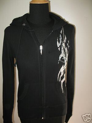 Brand New Romeo And Juliet Couture Zipup Jacket Black M  