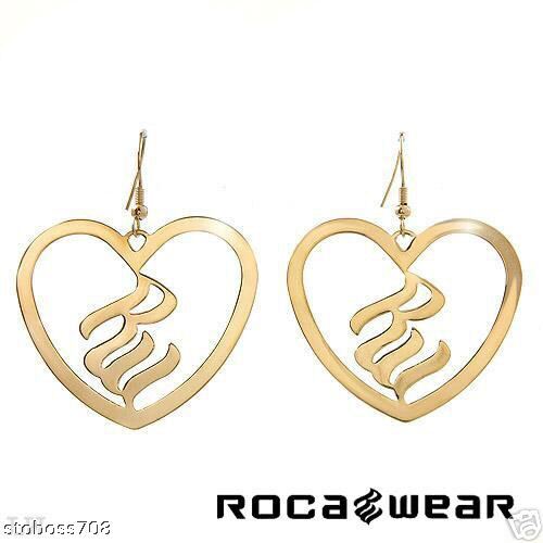 ROCA WEAR 14K GOLD PLATED HEART EARRINGS COMPARE$99.00  