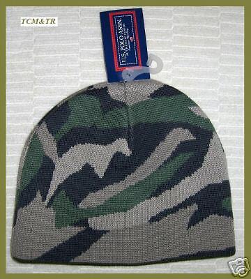 US Polo Assn, Skull Cap Beanie Cap Hat NWT $18 Camo  