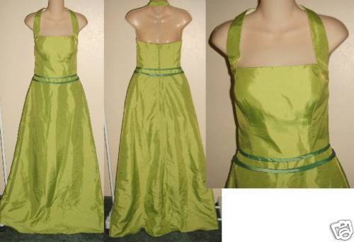 Lime Green Halter Formal/Prom/Homecoming Dress  