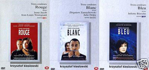 Three Colors DVD Trilogy Jacob Kieslowski Binoche Delpy