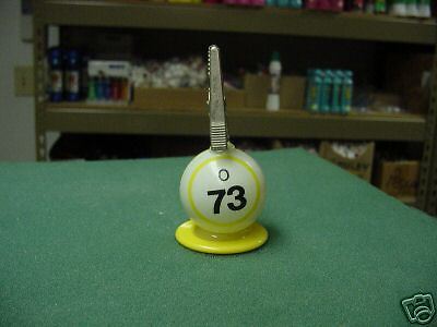 REAL BINGO BALL ADMISSION HOLDER W/NUMBER  