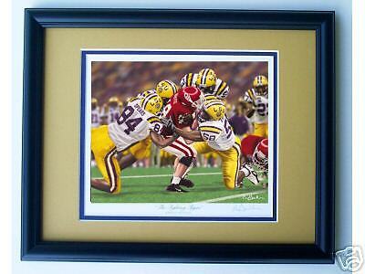 LSU Tigers Football National Championship framed print  