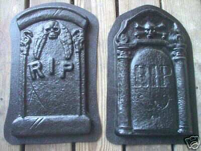 Plaster concrete cement tombstones halloween molds  