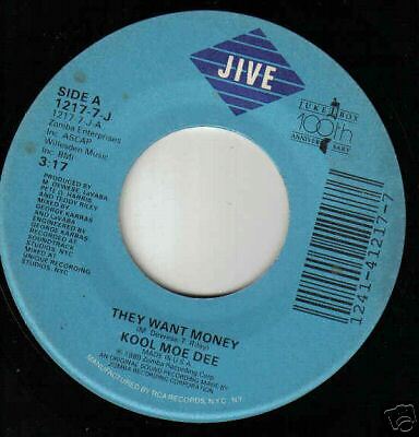 Kool Moe Dee 45 They Want Money Instrumental Version