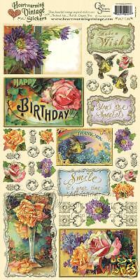 GREETINGS SENTIMENTS Crafty Secrets Heartwarming Vintage Die Cut 