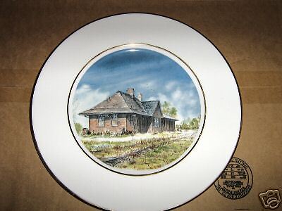 TRAER DEPOT PLATE  BY ARTIST HARLAN KING  #648/2500  