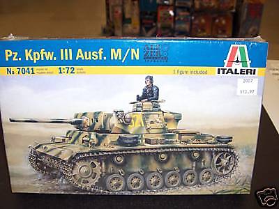 ITALERI 1/72 PZ. KPFW III AUSF. M/N MODEL KIT WWII TANK  