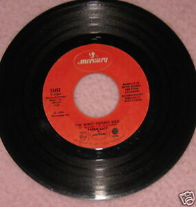 45 RPM Record THE NIGHT CHICAGO DIED BY PAPER LACE | eBay