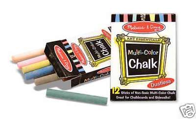Box of 12 Sticks Multi Colored Chalk Melissa and Doug