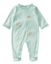 Janie & Jack Little Doe Velour One Piece Sz Preemie NWT  