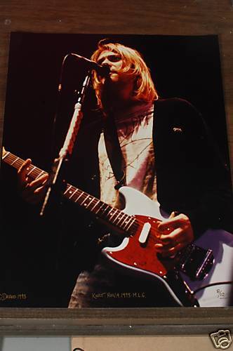 KURT COBAIN Limited Edition signed and numbered print  