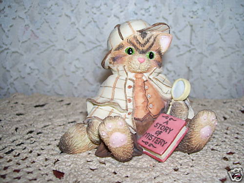 PRISCILLA HILLMAN CALICO KITTENS FIGURINE BRITISH SHORT  