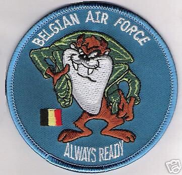 BAF EMBROIDERED PATCH BELGIAN AIR FORCE ALWAYS READY  