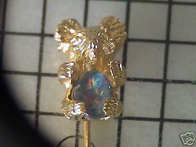 GENUINE OPAL KOALA BEAR PIN  