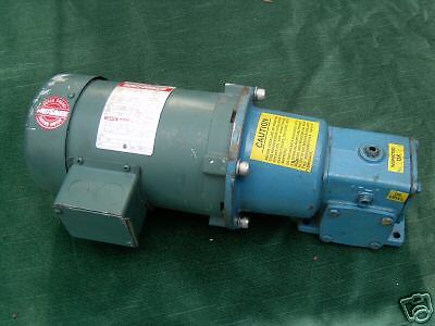 Leeson Gearmotor   1/2 HP   Textron 101 Gearbox  