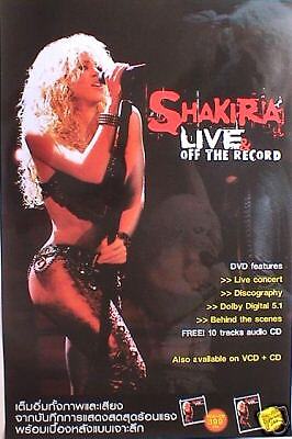 SHAKIRA LIVE OFF THE RECORD THAI PROMO POSTER   LATIN  