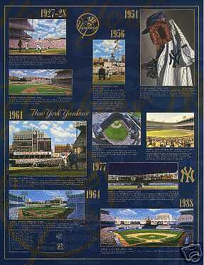 Yankees Yankee Stadium Ruth Maris Mantle poster gsart  