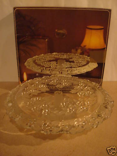 CARMEN Original Walther Glass Ftd.Torte/Cake Plate NIB  