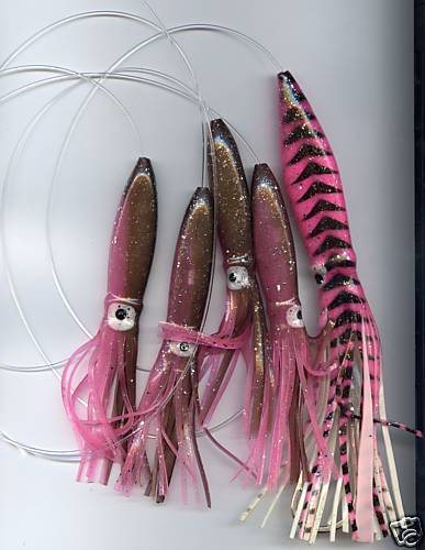 Squid Daisy Chain Offshore Trolling Lure Tuna 6 in sh9p  