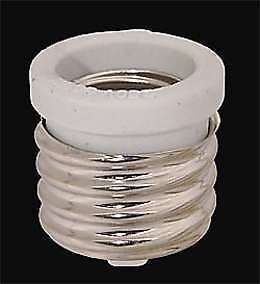 PORCELAIN MOGUL BASE TO MEDIUM BASE SOCKET REDUCERS  