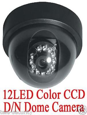 CCTV 4CH DVR Card 12LED Dome Camera Security System  