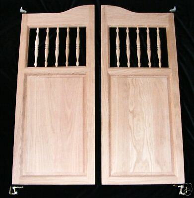   OAK WESTERN CAFE SALOON DOORS 42 48 w/Hardware Kitchen Gate Dog Cat