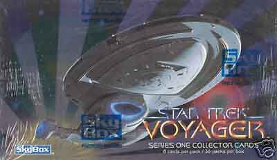 STAR TREK VOYAGER SERIES 1 1995 SKYBOX CARD BOX  