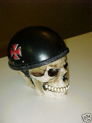 hot rod Ratrod biker shift knob skull head nr 4 speed  