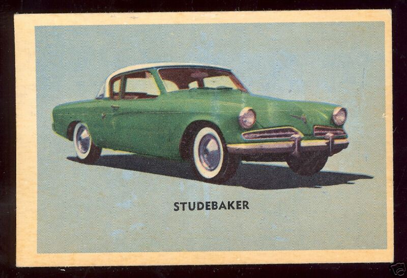 1953 Mothers Cookies Sports Car Studebaker #19 NR/MINT  