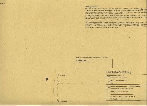 50 Umschläge o.Fe. f. Postzustellungsurkunde C4 8490020  