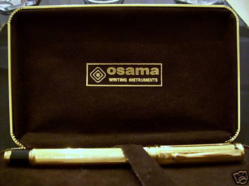 OSAMA WRITING INSTRUMENT. IRIDIUM POINT FOUNTAIN PEN.  