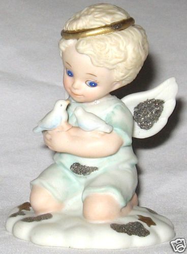 Bronson Angel w Birds Figurine   Katharine Stevenson  