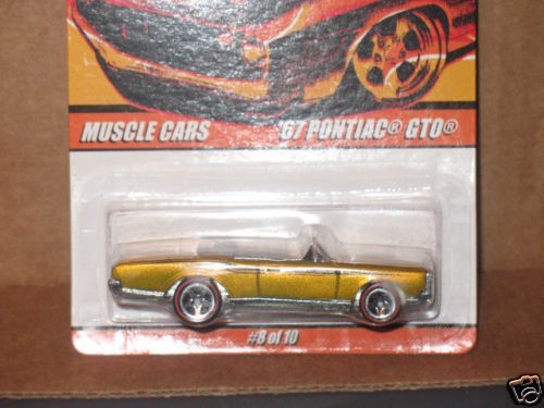 HW Hot Wheels Since 68 Muscle Cars 67 Pontiac GTO Gold
