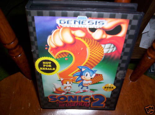 Sonic the Hedgehog 2 SEGA GENESIS COMPLETE Box Manual  