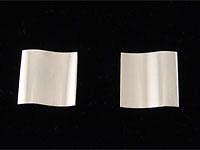 Georg Jensen Silver Ear Clips # 432   SURF  